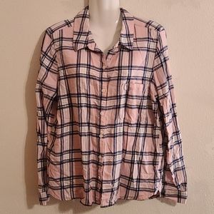 Ladies Pink and black light flannel